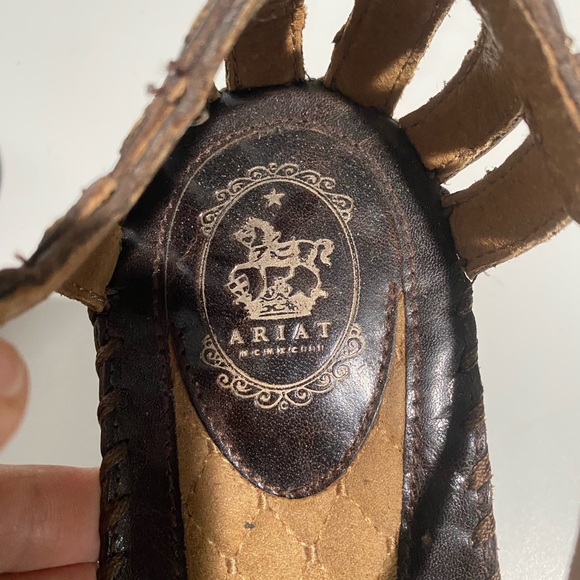 Ariat Dark Brown Shalimar Women's Sandals Leather 10‎ - Picture 9 of 10